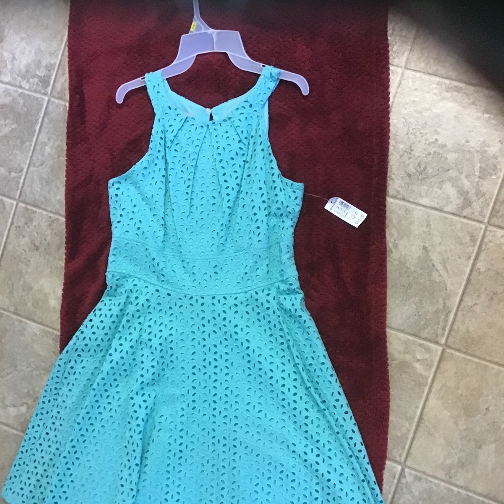 Lovely flared light blue dress